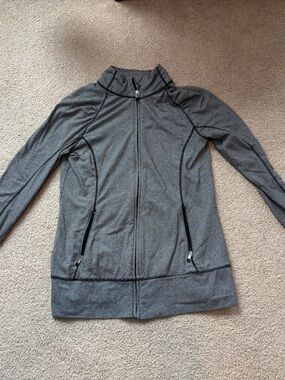 GAP Women's Charcoal Gray Full-Zip Utility Jacket